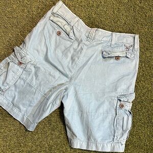 Vintage Y2K American Eagle Outfitters Sky Blue Shorts Size 38